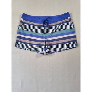Patagonia Striped Board Shorts Blue Multicolor Size 16